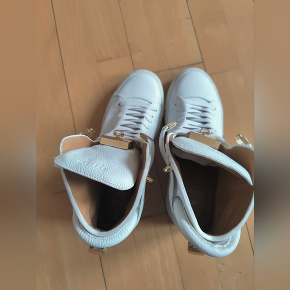 Buscemi wedge sneakers white leather eu 39/us 8.5 - Picture 2 of 12